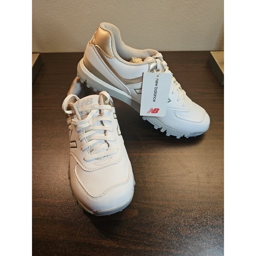 New Balance Golf Shoes 574 SL Size 9 Women's Sneakers White Rose Gold Brand New